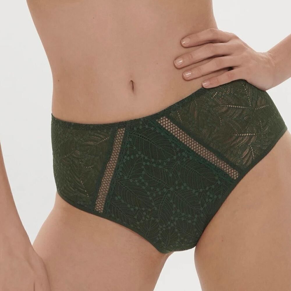 Simone Perele Comete Retro Brief Panty Icon Green Size 7 3XL Plus